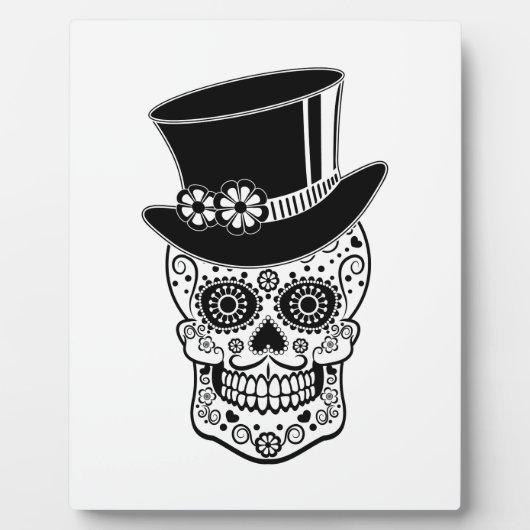 Gentleman Sugar Skull-01 Fotoplaat (Voorkant)