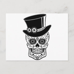 Gentleman Sugar Skull Briefkaart