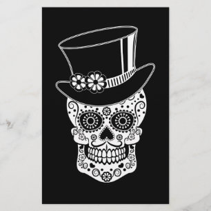 Gentleman Sugar Skull Briefpapier