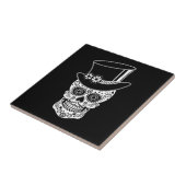 Gentleman Sugar Skull Tegeltje (Zijkant)