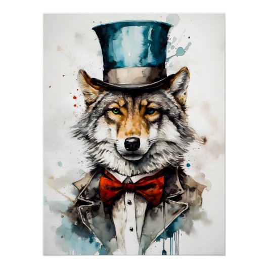 Gentleman Wolf Perfect Poster (Voorkant)