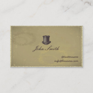 Gentleman's Top Hat Calling Card visitekaartje Contactkaartje