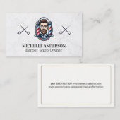 Gentlemen Barber | kapstok Visitekaartje (Voorkant / Achterkant)