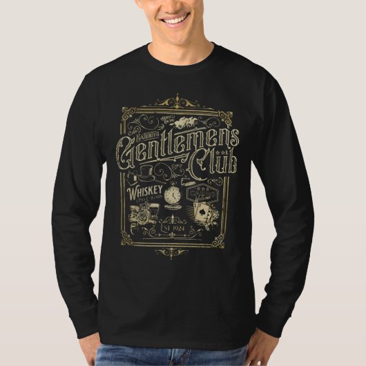 Gentlemen's Club Retro T-Shirt (Voorkant)