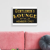 Gentlemen's Lounge Canvas Afdruk (Insitu (Woonkamer))