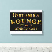 Gentlemen's Lounge Canvas Afdruk (Insitu (Houten vloer))