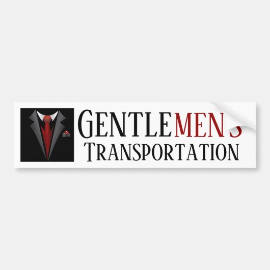 Gentlemen's Transportation Sticker (Voorkant)