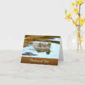 Gently Gosling - Penser à vous - Carte blanche (Fleur jaune)