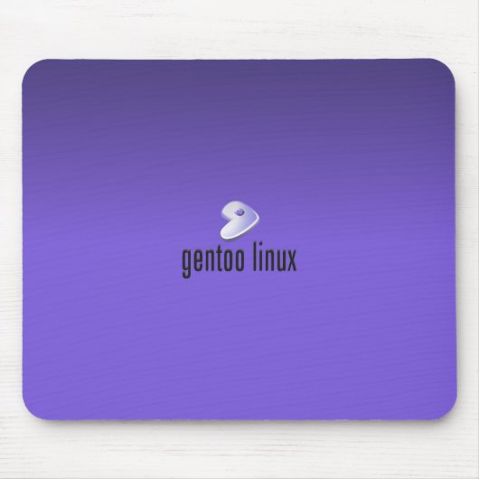 Gentoo Linux Paars Muismat (Voorkant)