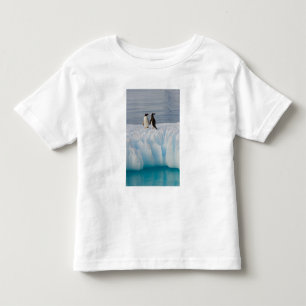gentoo-pinguïn, Pygoscelis Papua, op gletsjerijs Kinder Shirts