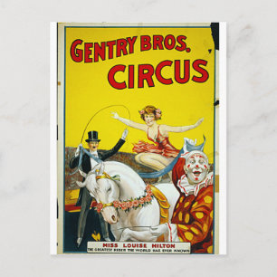 Gentry Bros. Circus Briefkaart
