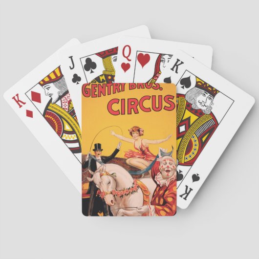 Gentry Bros. Circus Speelkaarten (Achterkant)