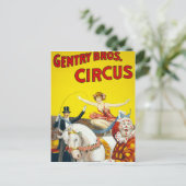 Gentry Brothers Circus Poster Briefkaart (Staand voorkant)
