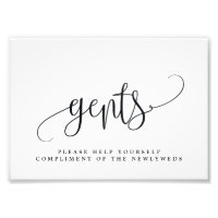 Gents Weddenschap Bathroom Sign Kies jouw grootte