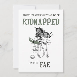Gentvoerd door de Fae - Boek Verjaardagskaart Feestdagenkaart