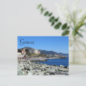 Genua Coastline Briefkaart (Staand voorkant)