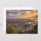 Genua, Italië. Briefkaart (Voorkant / Achterkant)