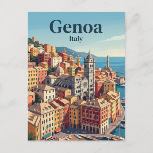 Genua, Italië Briefkaart