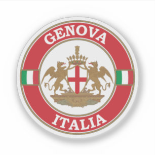 Genua Italië Cirkel Embleem Sticker