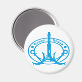 Genua Stamp Magneet (Voorkant / Achterkant)