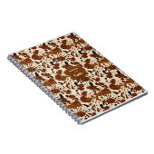 Genuine 100% Latte Cowhide Pattern | Neutral  Notitieboek (Rechterzijde)