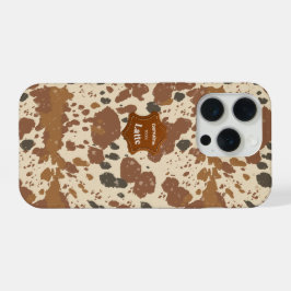 Genuine 100% Latte Mug | Cowhide Coffee Aesthetic iPhone 15 Pro Hoesje