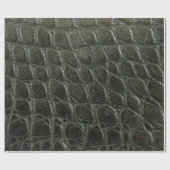 Genuine black alligator leather texture, close up cadeaupapier (Vlak)