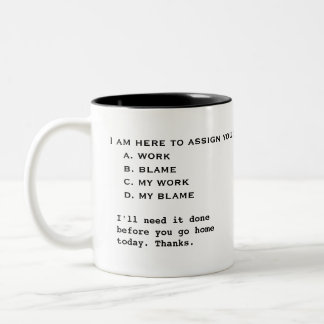 Genuine Boss's koffie-Mok Tweekleurige Koffiemok