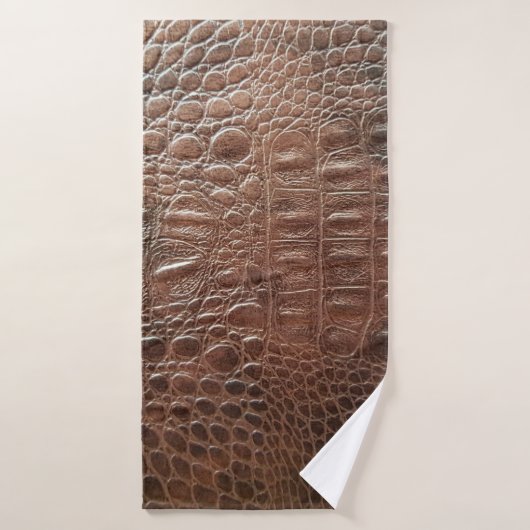Genuine leather texture backgroundr close-up, embo badhanddoek (Badhanddoek)
