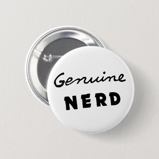 Genuine Nerd Button (Voorkant /achterkant)