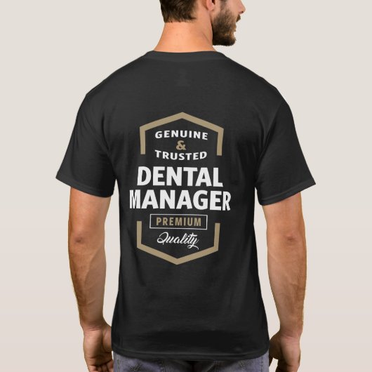 Genuine tandheelkundige cadeautjes t-shirt (Achterkant)