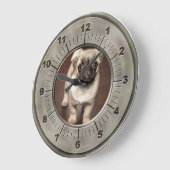 Genummerde Nickel-foto geborsteld Grote Klok (Hoek)