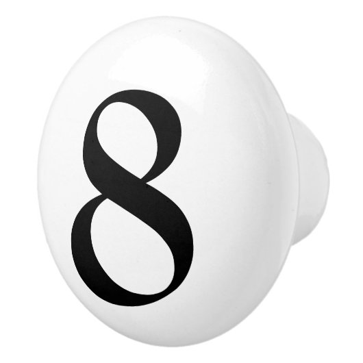 Genummerde papierpullen keramische knop (Rechts)