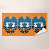 Genus Pelecanus Bird Art Badhanddoek (Badhanddoek)