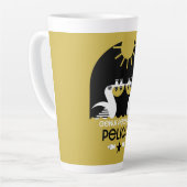 Genus Pelecanus Bird Art Latte Mok (Linkerhoek)