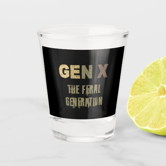 GenX: De verwilderde generatie Shot Glas (Voorkant)