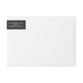 Geo Afstuderen faux foil return address label (Voorkant)