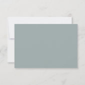 Geo Black vert | Rose Gold Wedding RSVP (Dos)