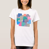 Geo Bricks Puzzle T-shirt (Voorkant)