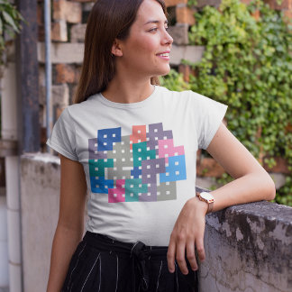 Geo Bricks Puzzle T-shirt