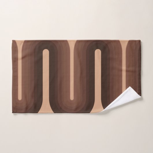 Geo Brown minimaliste (Serviette à main)