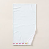 Geo Carrés Répéter Ton Blanc (Serviette à main)