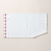 Geo Carrés Répéter Ton Blanc (Serviette à main)