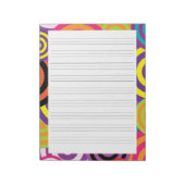 Geo Circles Handscripting Penmanship Practice Pape Notitieblok (Gedraaid)