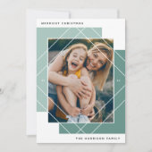 Geo Colorblock Photo Carte de vacances (Devant)