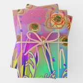 Geo Contempo Floral Inpakpapier Vel (In situ)