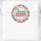 Geo Country Love Christmas Cadeau étiquette Sticke (Sac)