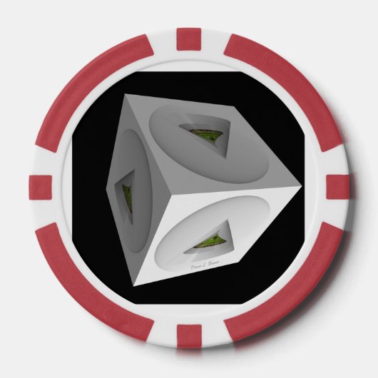 Geo Cube Poker Chips (Voorkant)