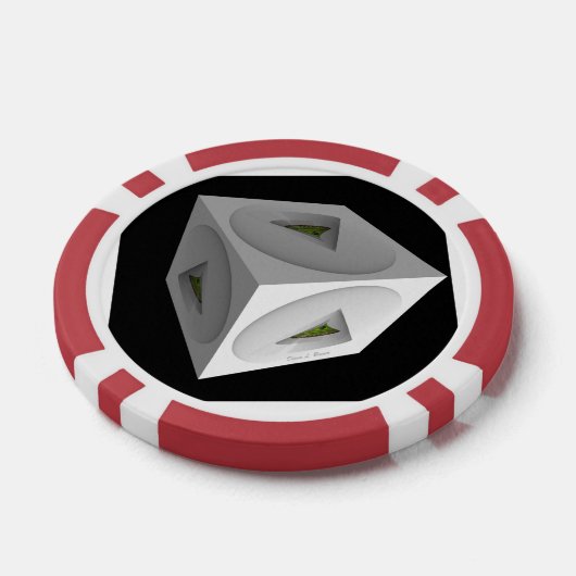 Geo Cube Poker Chips (Enkel)