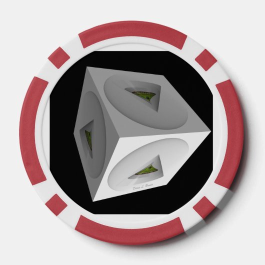 Geo Cube Poker Chips (Achterkant)